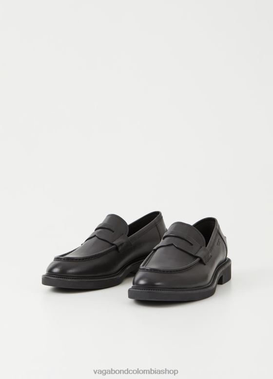 holgazán alex m calzado hombres Vagabond cuero negro 0Z0FT278