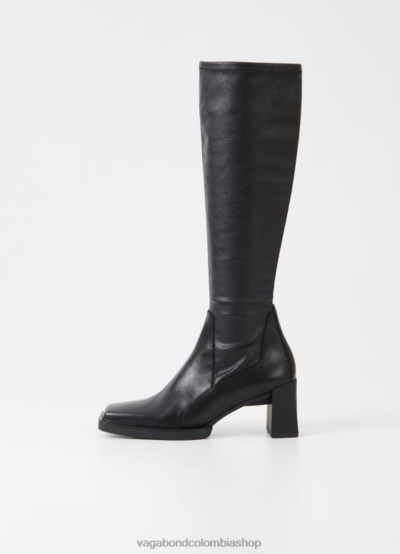 botas altas edwina calzado mujer Vagabond cuero negro/sintético elástico 0Z0FT222