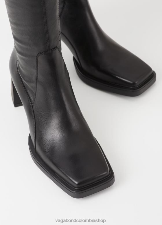 botas altas edwina calzado mujer Vagabond cuero negro/sintético elástico 0Z0FT222