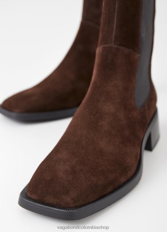 botas blancas calzado mujer Vagabond ante marrón oscuro 0Z0FT214