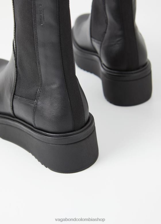 botas de tara calzado mujer Vagabond cuero negro 0Z0FT229