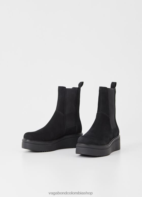 botas de tara calzado mujer Vagabond nubuck negro 0Z0FT235