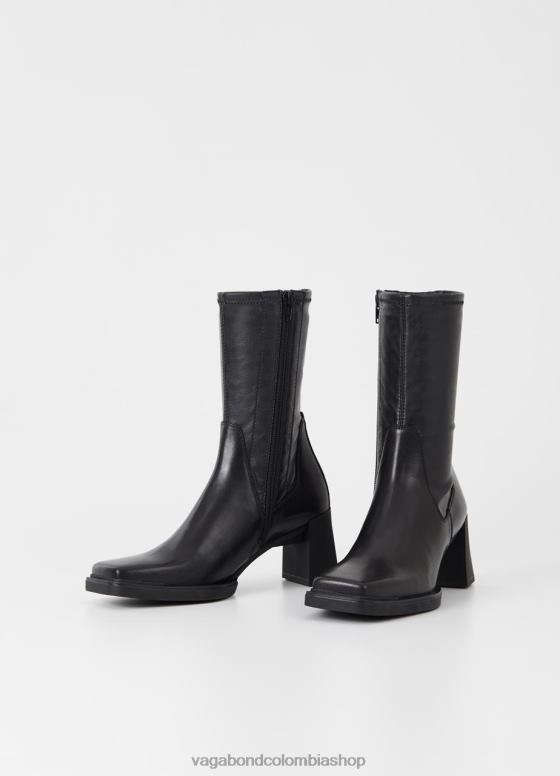 botas edwina calzado mujer Vagabond cuero negro/sintético elástico 0Z0FT228