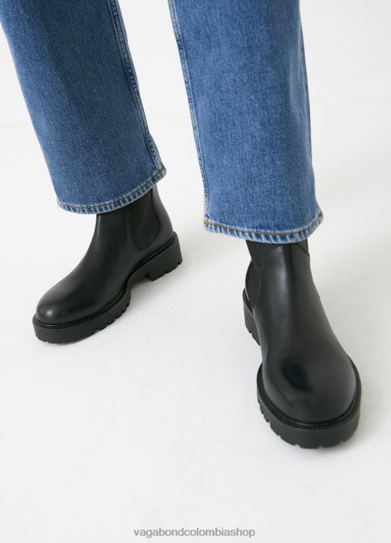 botas kenova calzado mujer Vagabond cuero negro 0Z0FT227