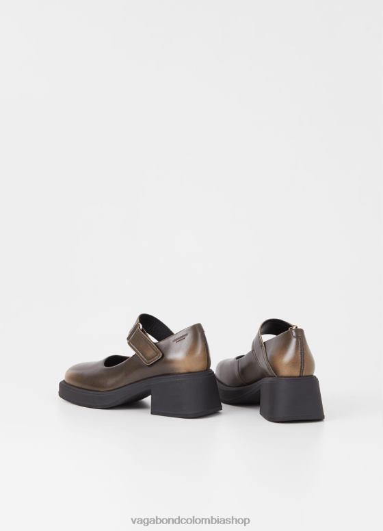 bombas de dorah calzado mujer Vagabond cepillado de cuero marrón 0Z0FT100