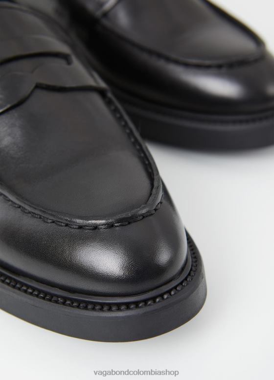 holgazán alex w calzado mujer Vagabond cuero negro 0Z0FT133