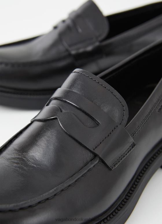 holgazán alex w calzado mujer Vagabond cuero negro 0Z0FT133