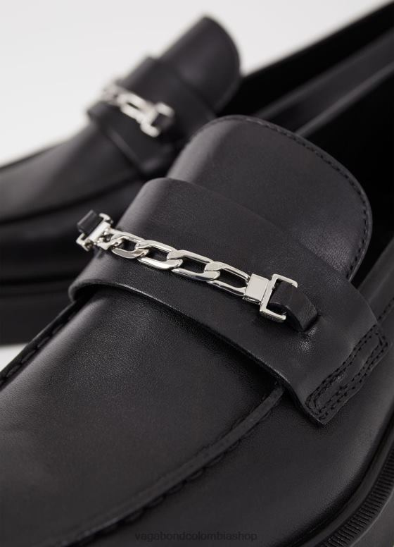 holgazán jillian calzado mujer Vagabond cuero negro 0Z0FT160