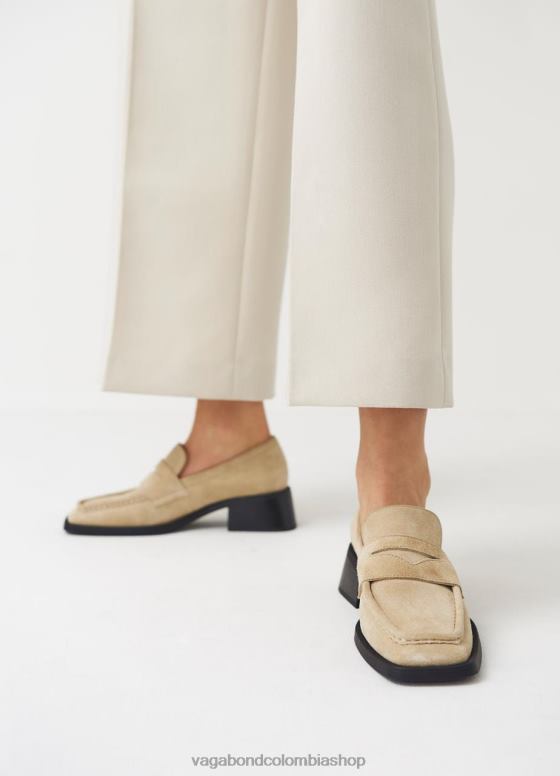 mocasín blanco calzado mujer Vagabond ante beige 0Z0FT140