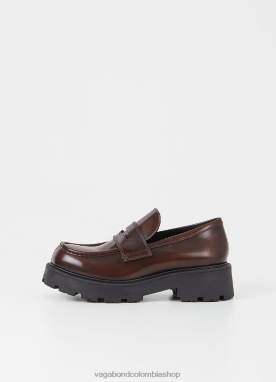 mocasín cosmo 2.0 calzado mujer Vagabond cuero marrón pulido 0Z0FT163