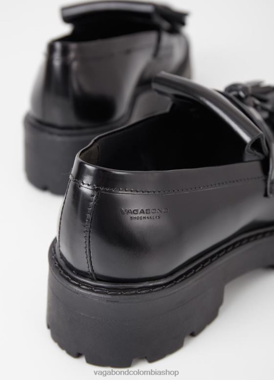 mocasín cosmo 2.0 calzado mujer Vagabond cuero pulido negro 0Z0FT158