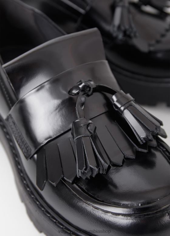 mocasín cosmo 2.0 calzado mujer Vagabond cuero pulido negro 0Z0FT158