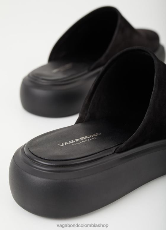 mulas blenda calzado mujer Vagabond nubuck negro 0Z0FT120