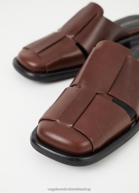 mulas brittie calzado mujer Vagabond cuero marrón oscuro 0Z0FT114