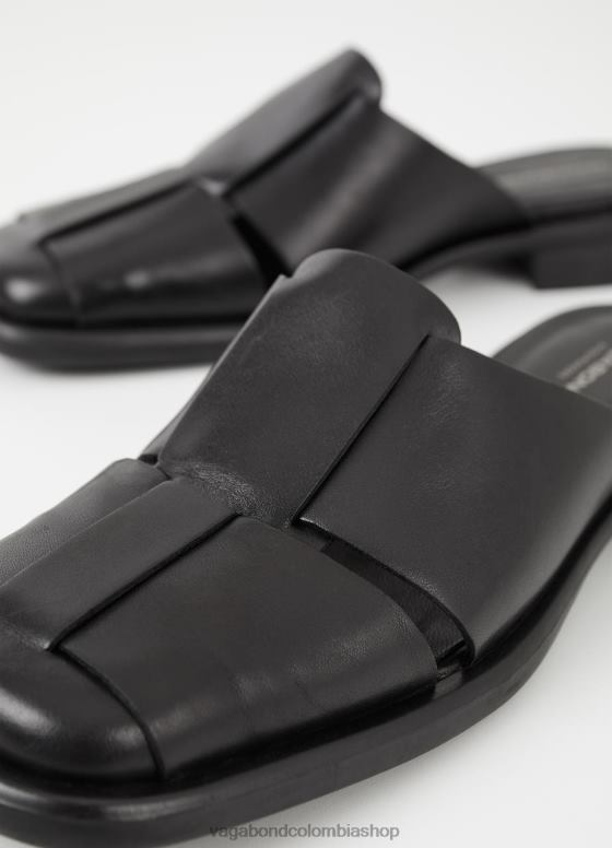 mulas brittie calzado mujer Vagabond cuero negro 0Z0FT115