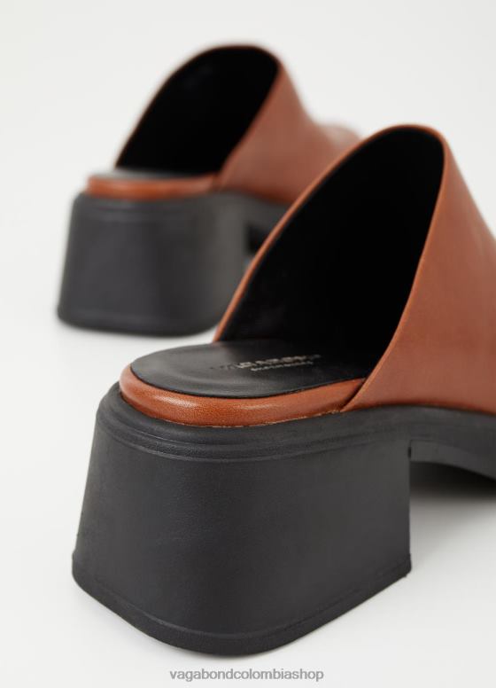 mulas dora calzado mujer Vagabond cuero marrón 0Z0FT124