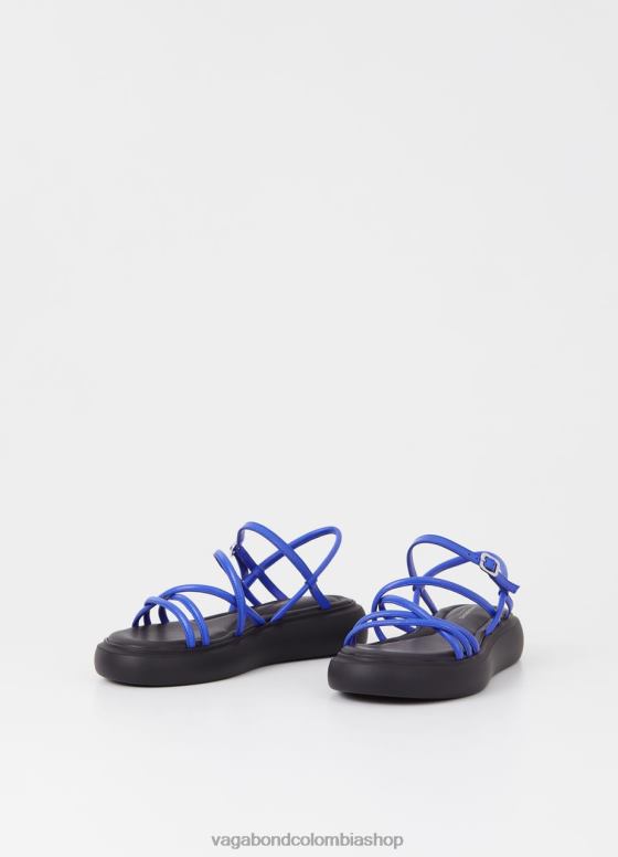 sandalias blenda calzado mujer Vagabond cuero azul 0Z0FT19