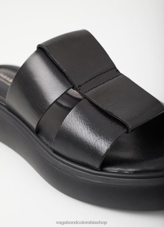sandalias blenda calzado mujer Vagabond cuero negro 0Z0FT22