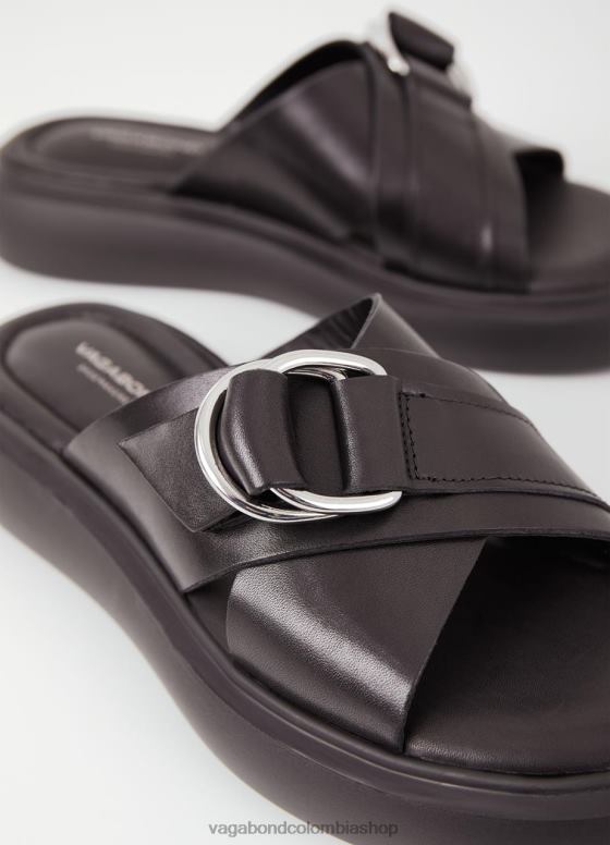 sandalias blenda calzado mujer Vagabond cuero negro 0Z0FT43