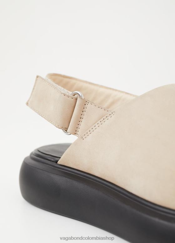 sandalias blenda calzado mujer Vagabond nobuk beis 0Z0FT87