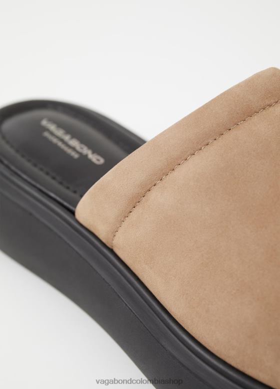 sandalias blenda calzado mujer Vagabond nobuk beis 0Z0FT90