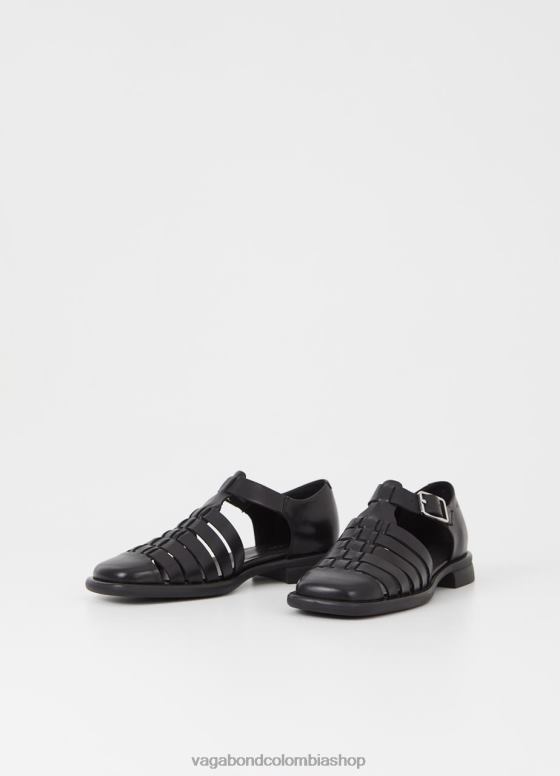 sandalias brittie calzado mujer Vagabond cuero negro 0Z0FT88