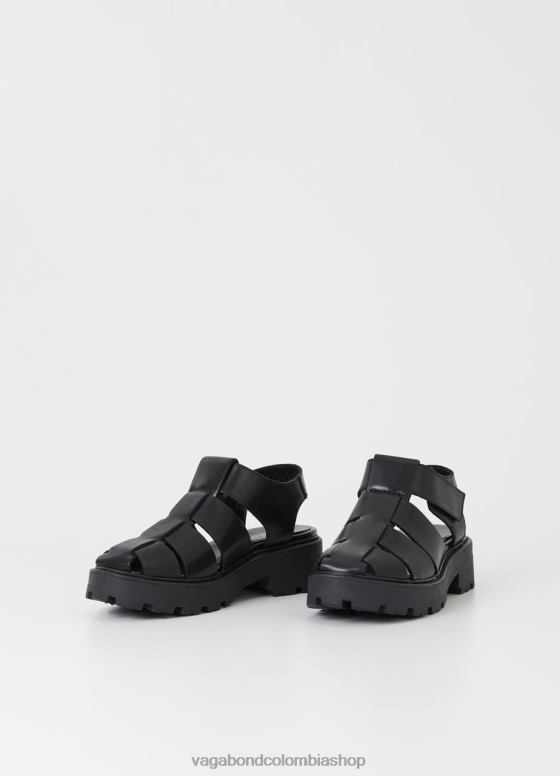 sandalias cosmo 2.0 calzado mujer Vagabond cuero negro 0Z0FT47