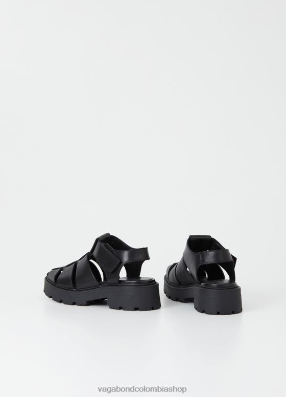 sandalias cosmo 2.0 calzado mujer Vagabond cuero negro 0Z0FT47