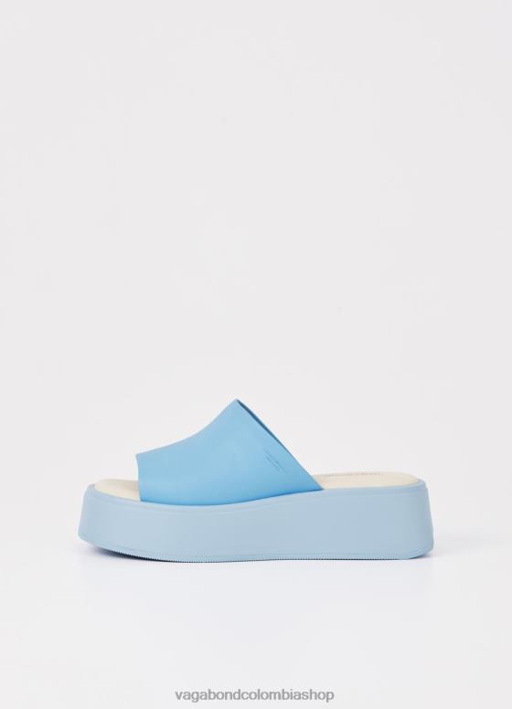 sandalias de corte calzado mujer Vagabond cuero azul 0Z0FT63