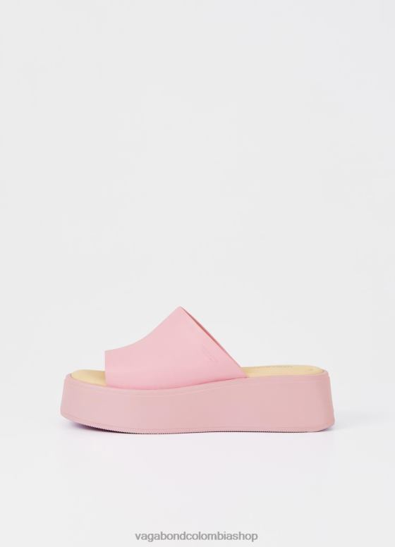 sandalias de corte calzado mujer Vagabond cuero rosa 0Z0FT65