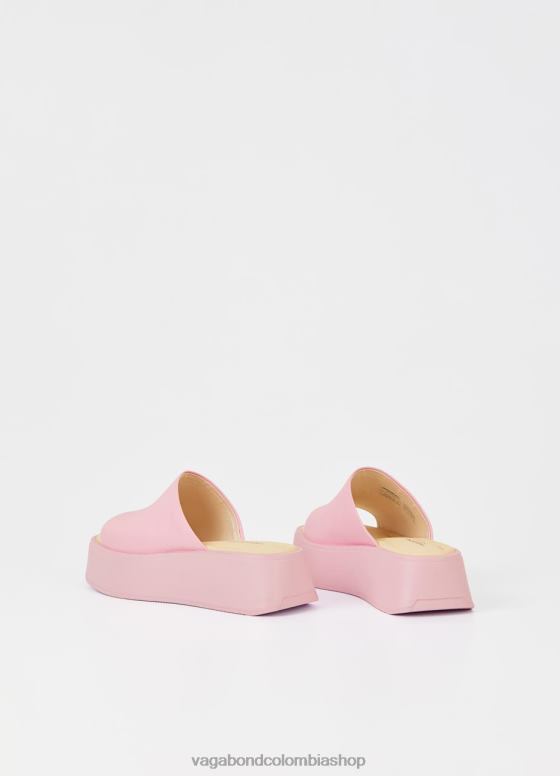 sandalias de corte calzado mujer Vagabond cuero rosa 0Z0FT65