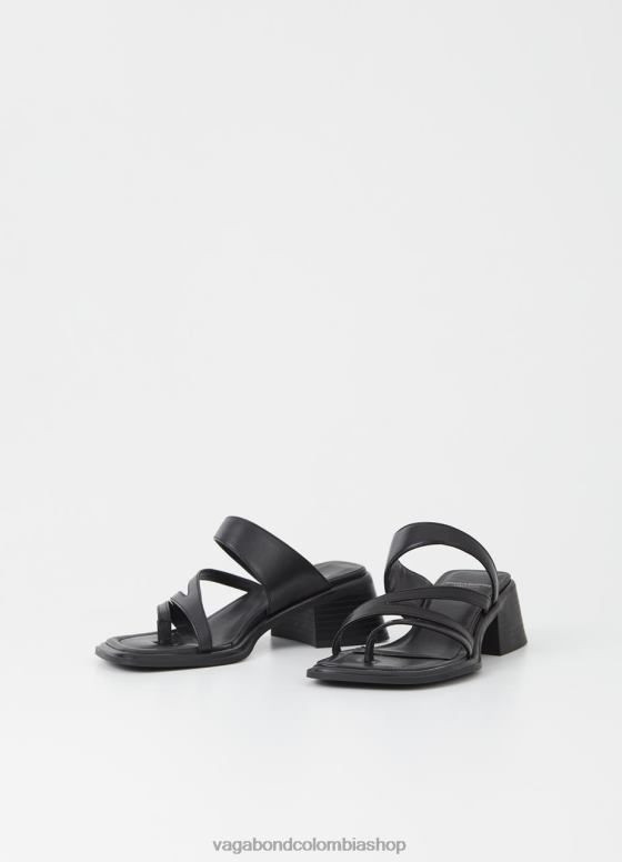 sandalias inés calzado mujer Vagabond cuero negro 0Z0FT49