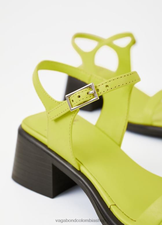 sandalias inés calzado mujer Vagabond cuero verde 0Z0FT56