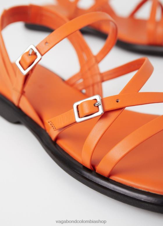sandalias izzy calzado mujer Vagabond cuero naranja 0Z0FT27