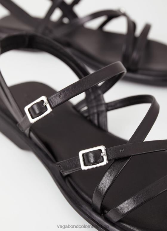 sandalias izzy calzado mujer Vagabond cuero negro 0Z0FT40