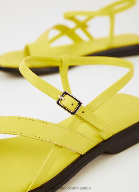 sandalias izzy calzado mujer Vagabond cuero verde claro 0Z0FT54