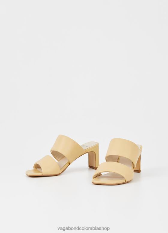 sandalias luisa calzado mujer Vagabond cuero amarillo claro 0Z0FT62