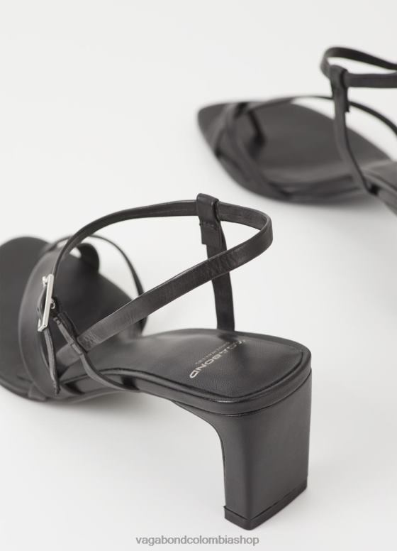 sandalias luisa calzado mujer Vagabond cuero negro 0Z0FT50