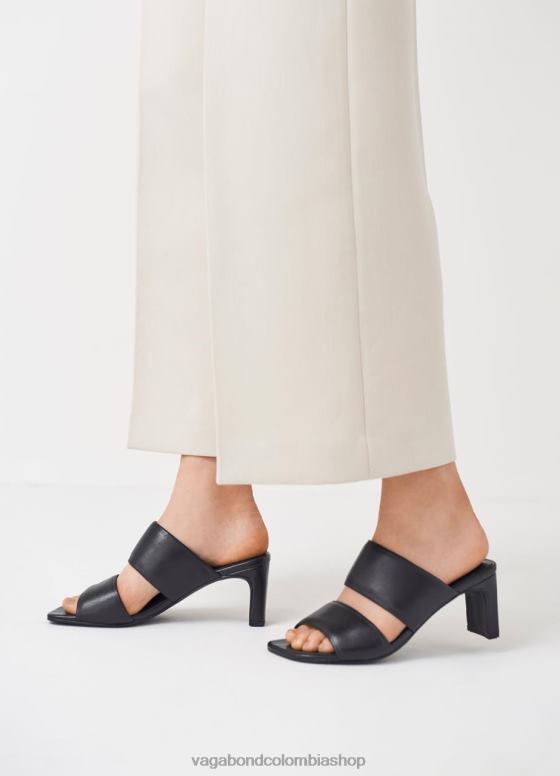 sandalias luisa calzado mujer Vagabond cuero negro 0Z0FT75