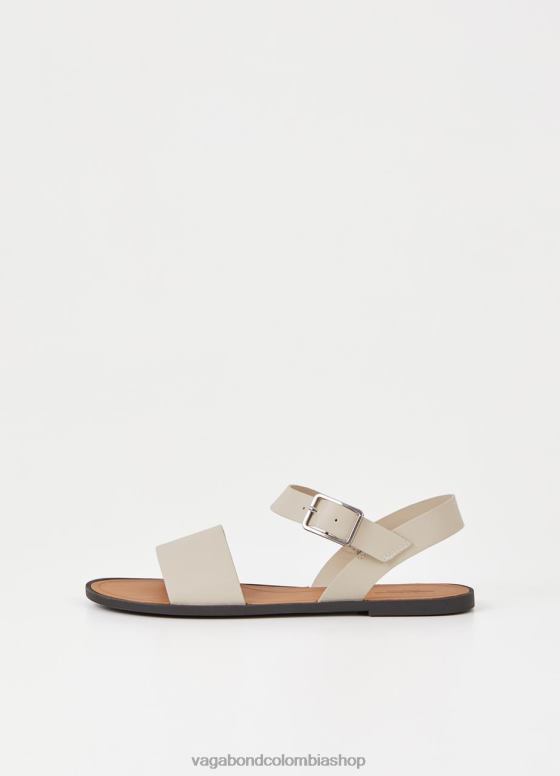 sandalias tia 2.0 calzado mujer Vagabond cuero blanco roto 0Z0FT58