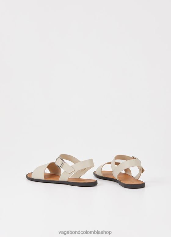 sandalias tia 2.0 calzado mujer Vagabond cuero blanco roto 0Z0FT58