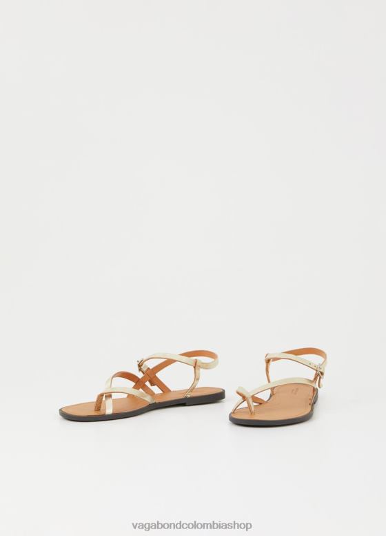 sandalias tia 2.0 calzado mujer Vagabond cuero metalizado dorado 0Z0FT34