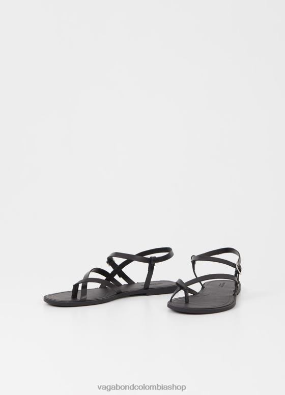 sandalias tia 2.0 calzado mujer Vagabond cuero negro 0Z0FT33