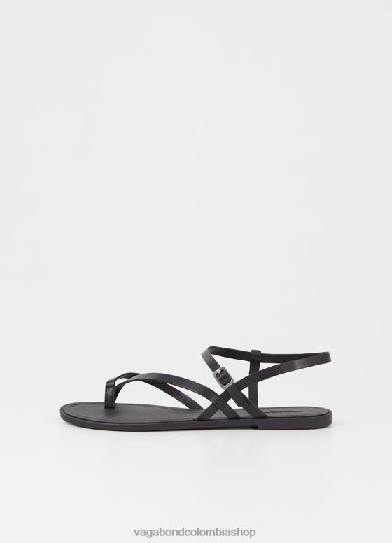 sandalias tia 2.0 calzado mujer Vagabond cuero negro 0Z0FT33