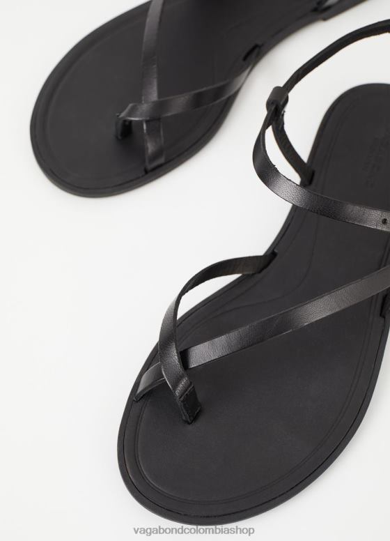 sandalias tia 2.0 calzado mujer Vagabond cuero negro 0Z0FT33