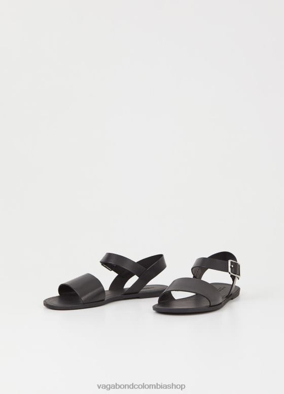 sandalias tia 2.0 calzado mujer Vagabond cuero negro 0Z0FT35