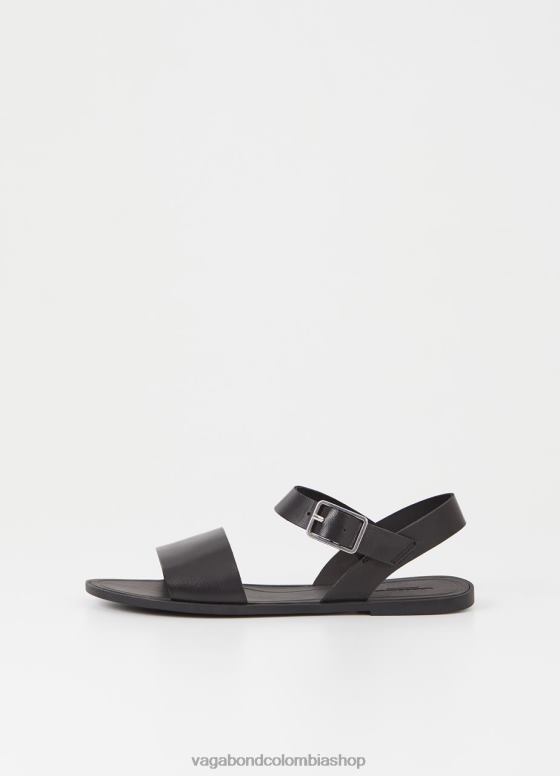 sandalias tia 2.0 calzado mujer Vagabond cuero negro 0Z0FT35