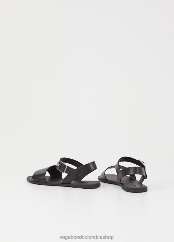 sandalias tia 2.0 calzado mujer Vagabond cuero negro 0Z0FT35
