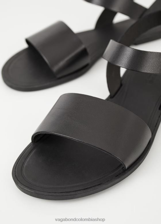 sandalias tia 2.0 calzado mujer Vagabond cuero negro 0Z0FT35