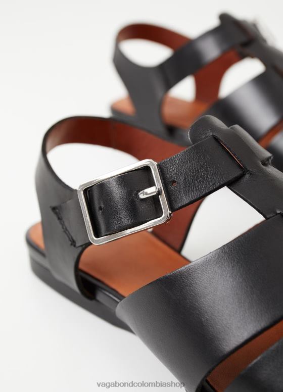 sandalias wioletta calzado mujer Vagabond cuero negro 0Z0FT45